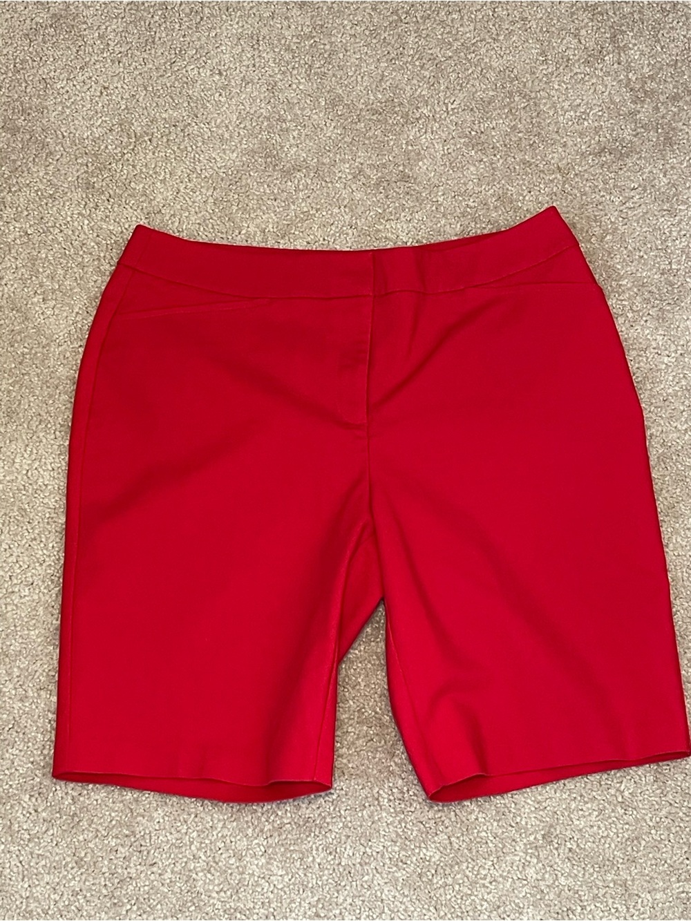 Chico's Bright Red Mid-Length Bike Shorts
